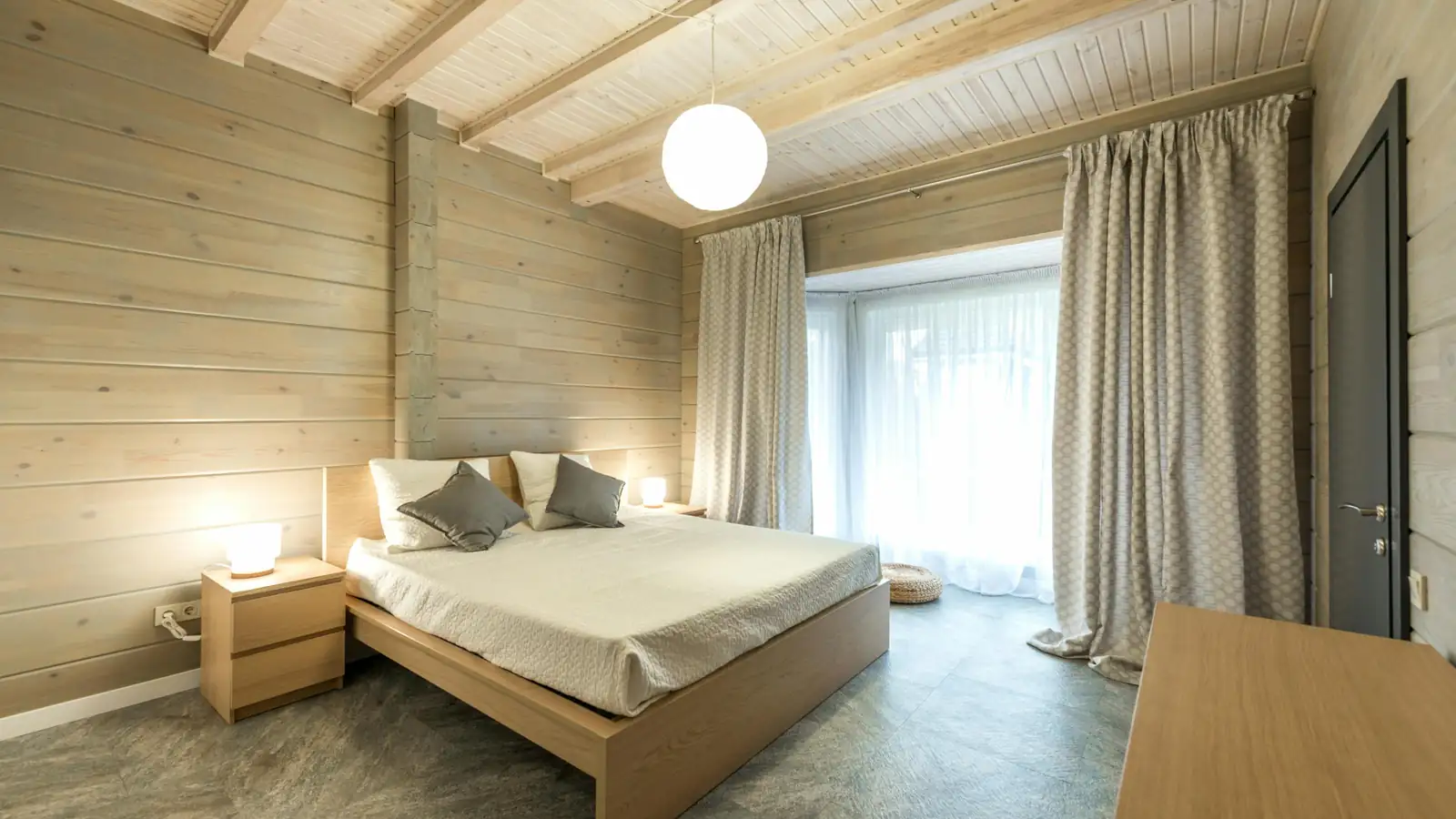 Perfectly illuminated modern bedroom